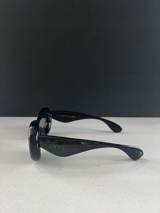 LOEWE LW400991 01A  Inflated Oval BLACK Sunglasses